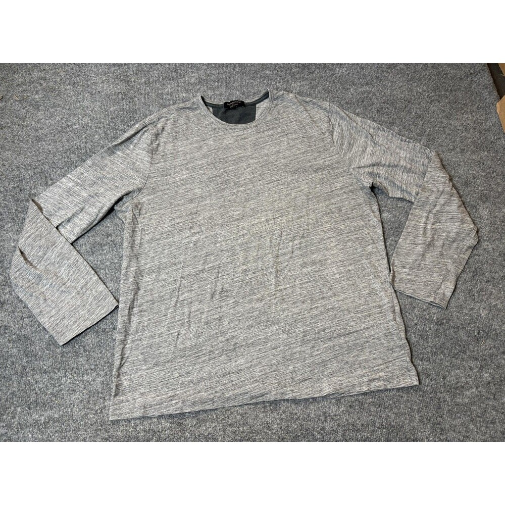 Banana Republic Shirt Mens XL Gray Moisture Wicking Long Sleeve Jersey Tee
